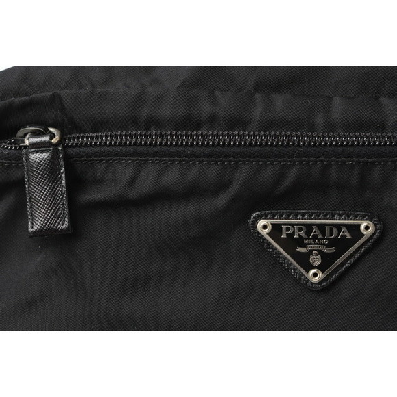 Prada Black Nylon Clutch Bag Pouch - Picture 1 of 8